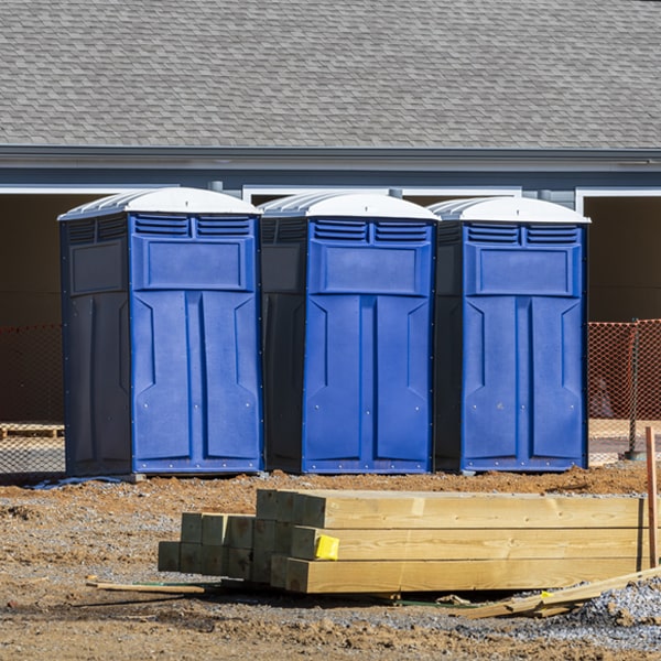 is there a specific order in which to place multiple portable toilets in Coy AR